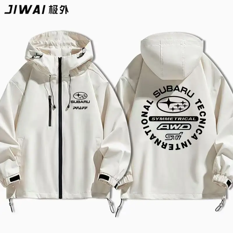 Subaru STI racing merchandise, fan clothing for autumn and winter casual jackets, men's and women's assault jackets, trendy tren