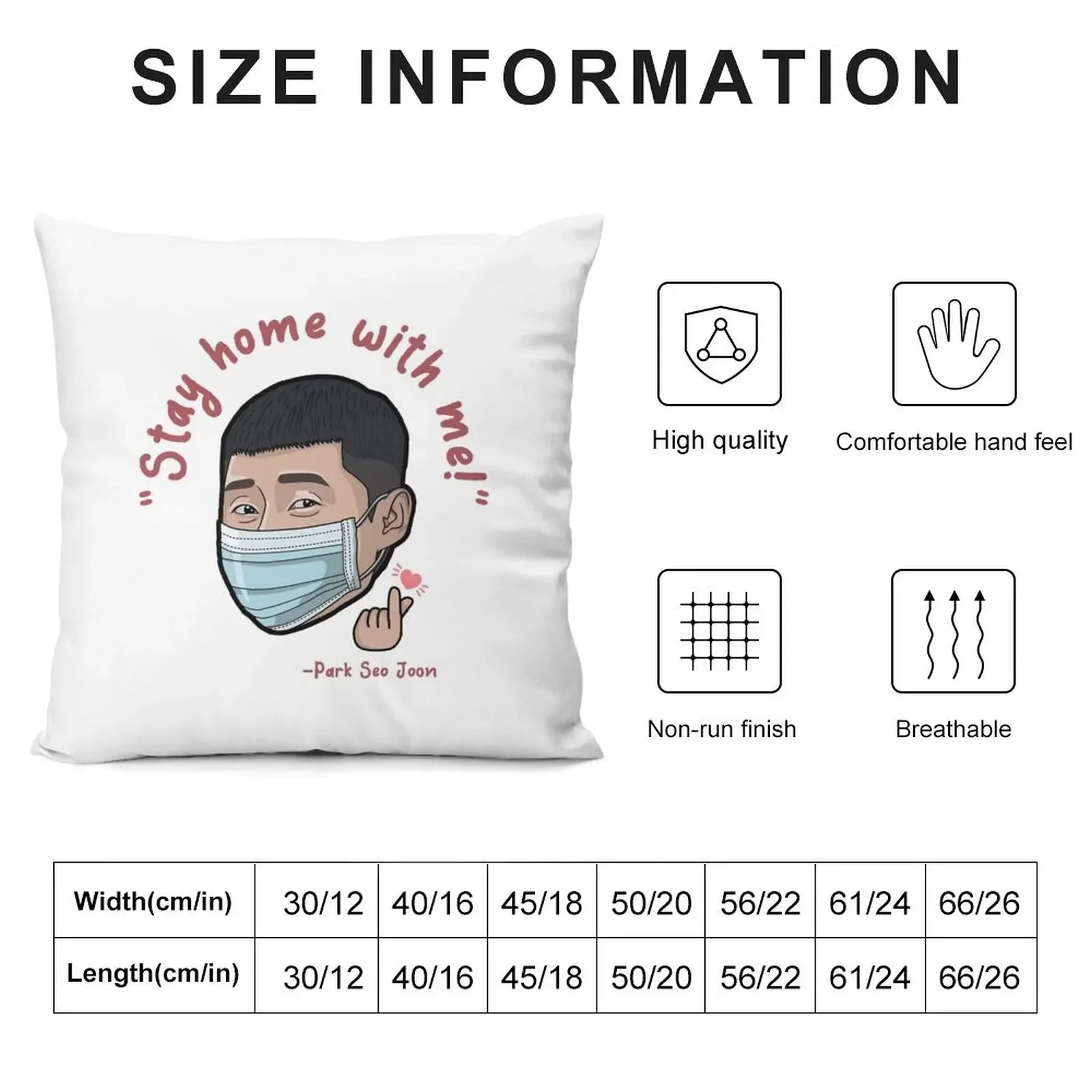 PARK SEO JOON Oppa (Quarantine Edition) Throw Pillow Decorative Cushion Luxury Sofa Cushions Sofa Cushions pillow