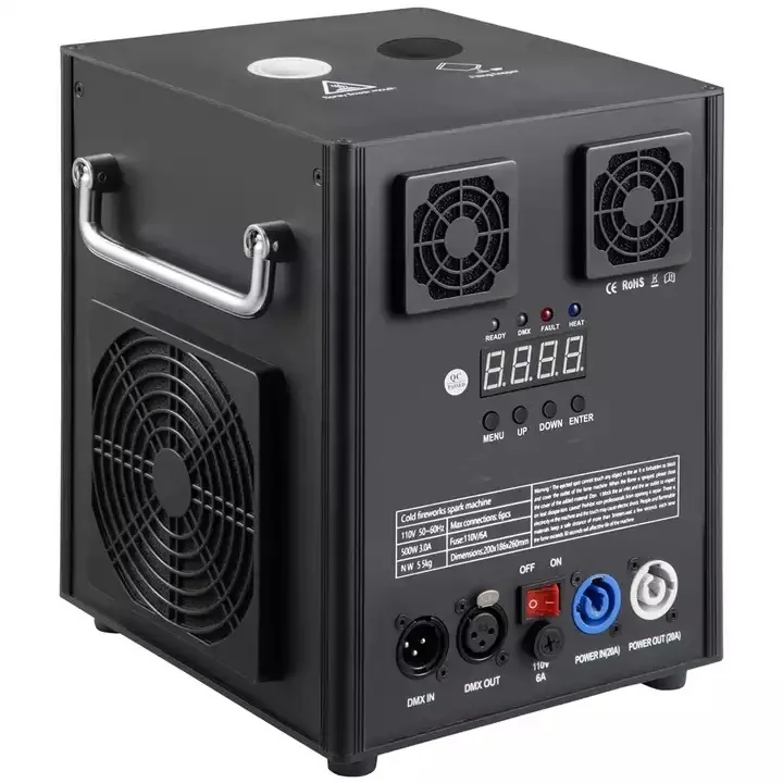 

600W Cold Spark Machine DMX Remote Control Professional Outdoor Stage Spark Effect Device for Wedding Party Club Events