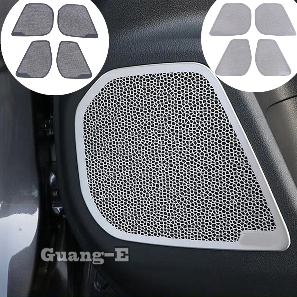 

Stainless Steel Car Inner Door Audio Speaker Covers Stereo Trim Stickers 4Pcs For Lexus NX 250 260 350h 350 F 2022 2023 2024