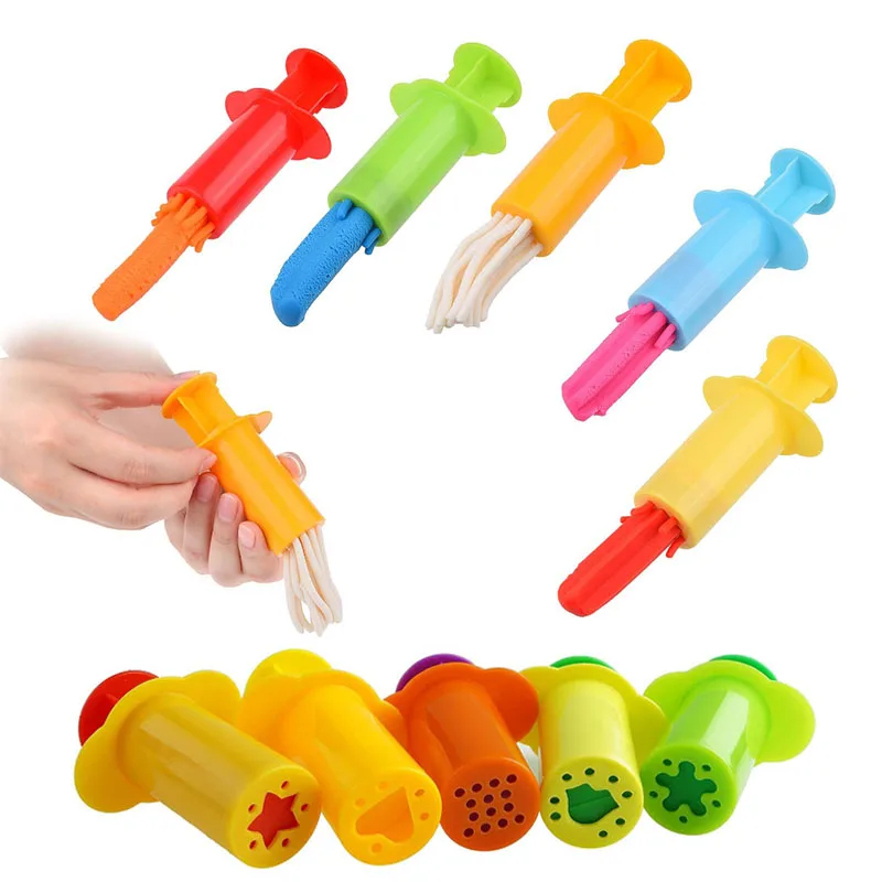 Deeg Extruders Plasticine Mallen Kinderen DIY Handwerk Speelgoed Accessoires Meerdere Vormen Model Spelen Deeg Gereedschap Kit Kinderen Geschenken