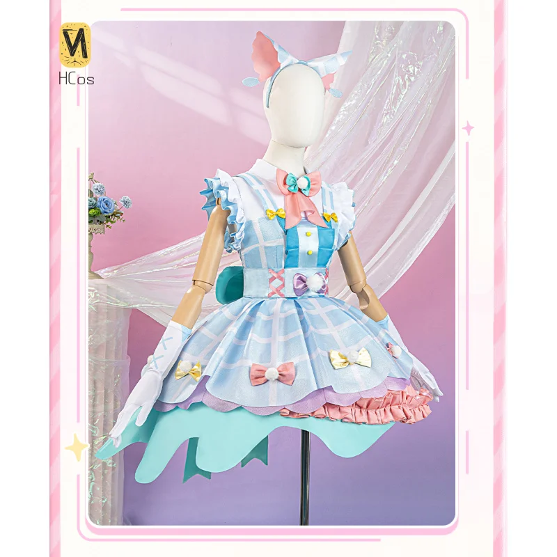 

Anime LoveLive! Tan Kuku Cosplay Costume Lolita Dress Lovely Uniform Halloween Party Role Play Outfit Women HCos