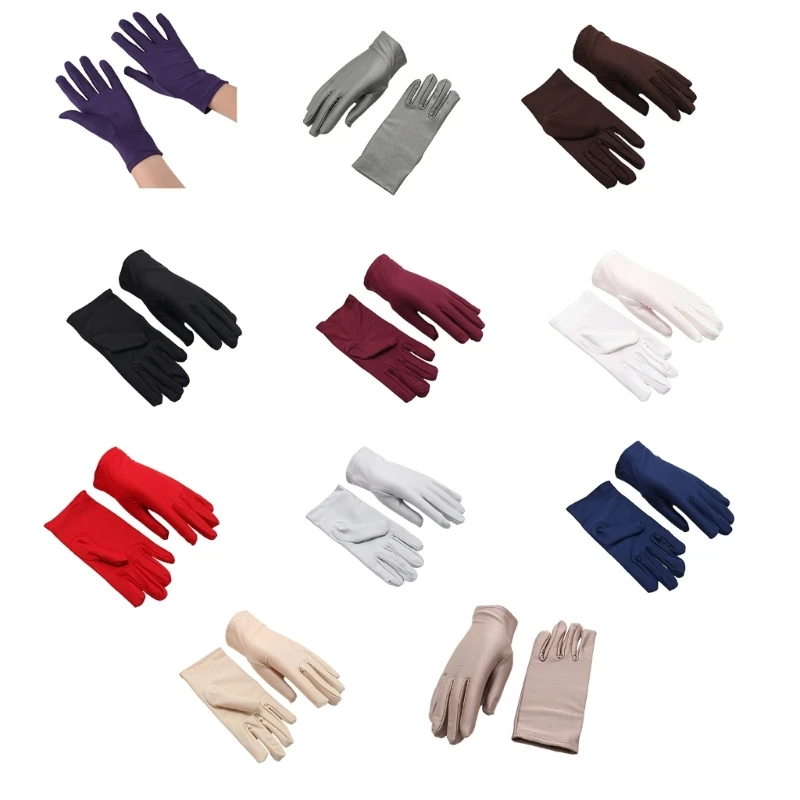 2lots Versatiles Spandex Gloves Light Weight Finger Gloves Portable Gloves Dropship