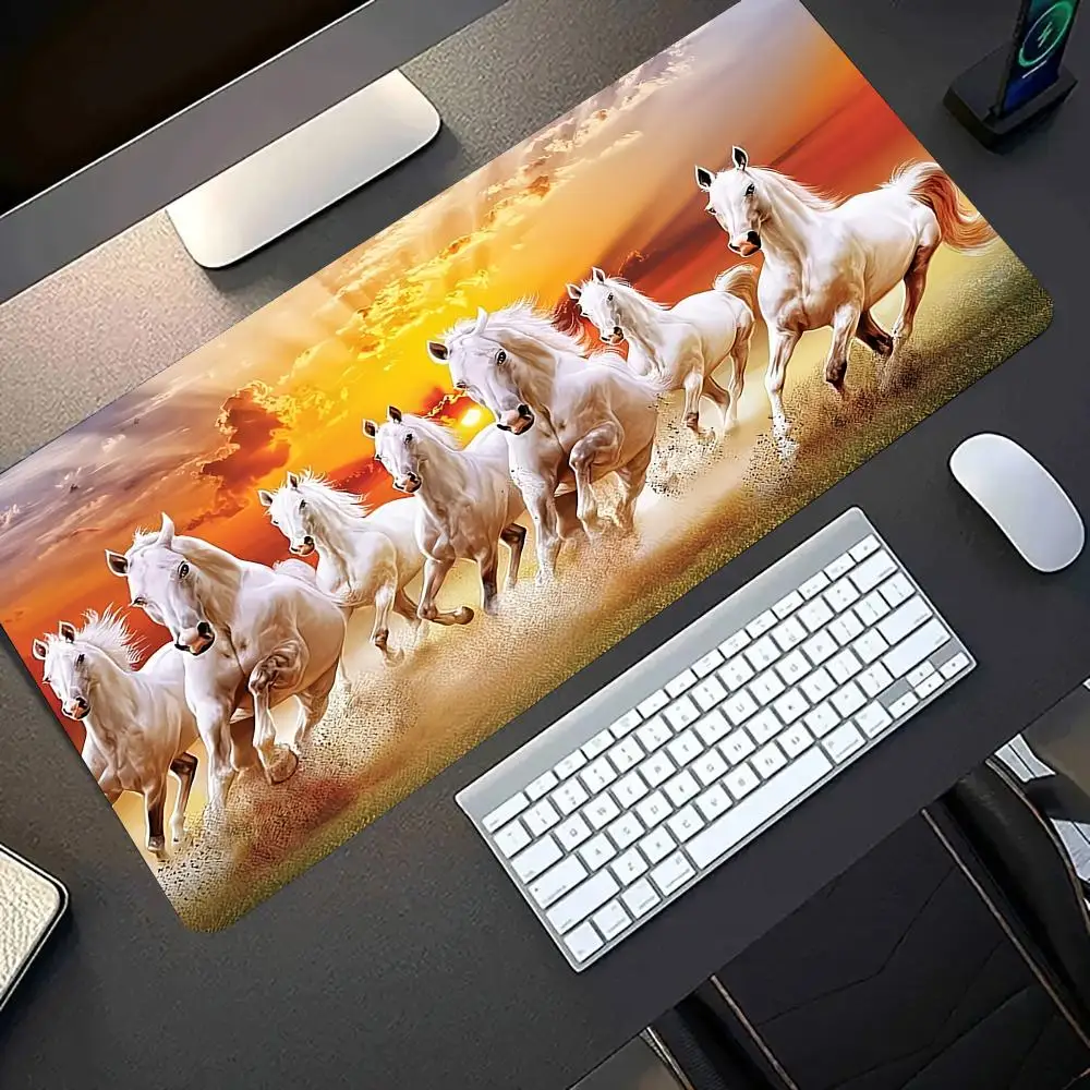 New Junma Pentium Pattern Large Mouse Pad Rubber Anti slip Computer Desktop Pads Thickened Keyboard PC Accessories Lock Edge