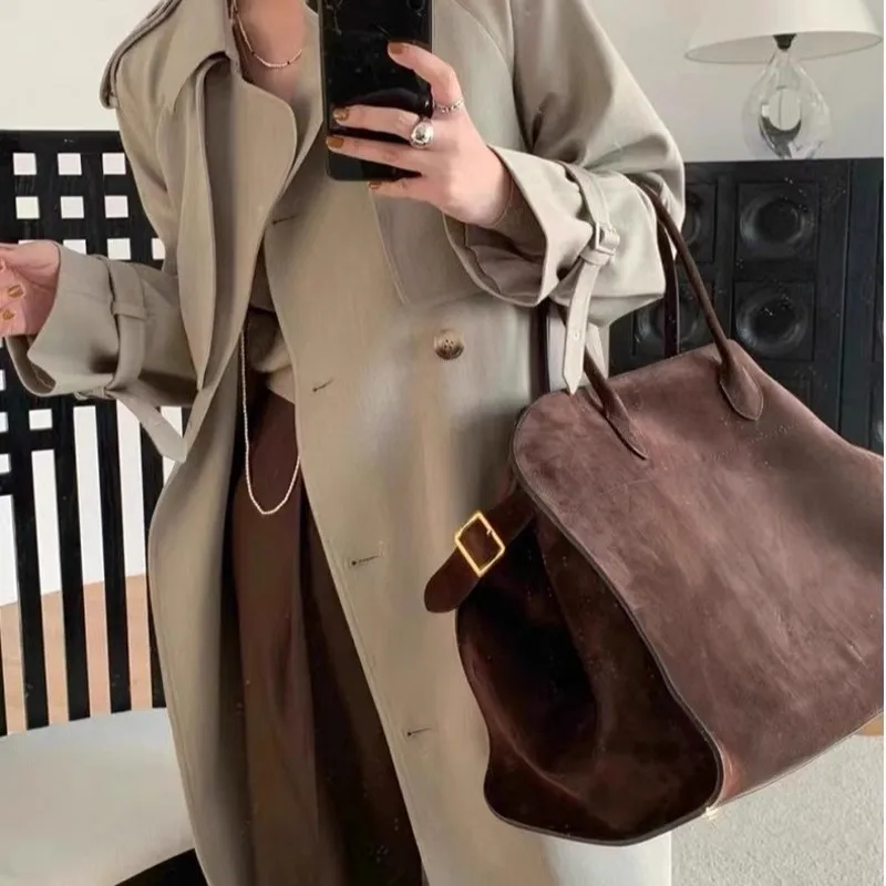 The new deerskin velvet platinum bag ladies large-capacity handbag travel bag fashion tote bag all-match pass
