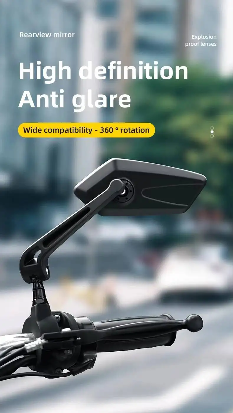 ESLNF Rückspiegel für Motorräder, Elektrofahrzeuge und Fahrräder, robust und einfach zu installieren, Fahrradzubehör – Detail 5
