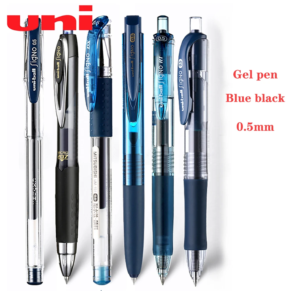 

5Pcs Japanese UNI Uni-ball Series Ink Blue Gel Pen Combination Water-based Signature Rollerball Student Exam Stationery