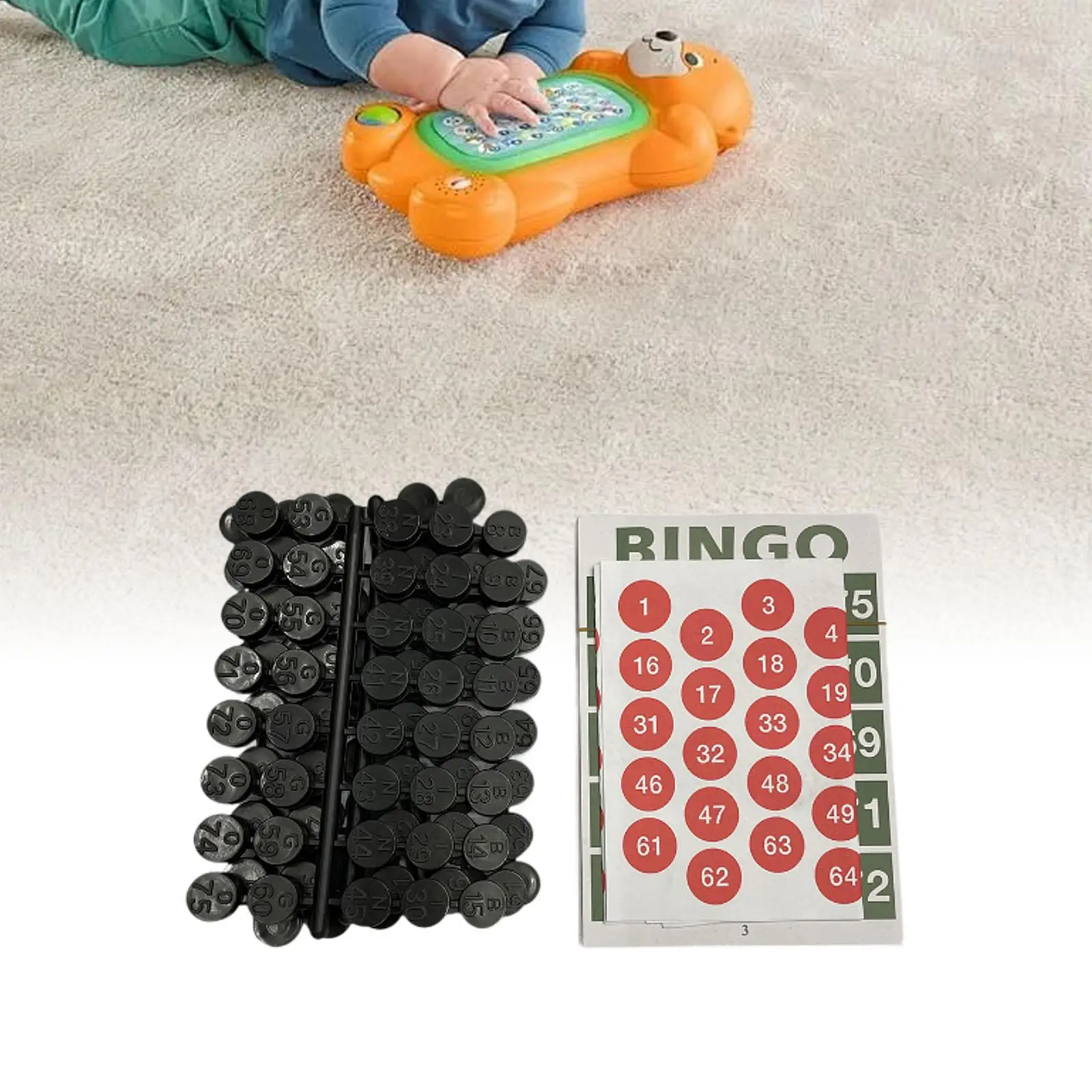 Classic Bingo Cards Bingo Game, Family Games Bingo Educational Toy for Holiday Activity, Adults, Party, Family