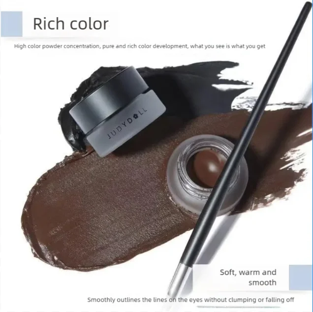 Judydoll Bright Eye Makeup Holder Eyeliner Smooth and Not Easy to Smudge Brown Eyeliner view 2