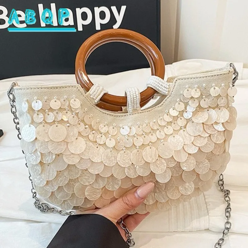 

Sequin Women's Handbag Luxury Brand Fashion Handmade Sequin Women's Shoulder Bag Large Capacity Casual Shoulder Crossbody Bag