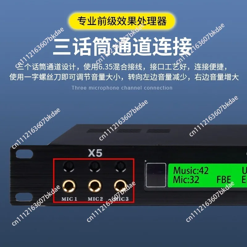X5 X5 pre-effect device professional anti-howling performance home ktv reverb equalization bluetooth USB digital effect device - Aliexpress Deal