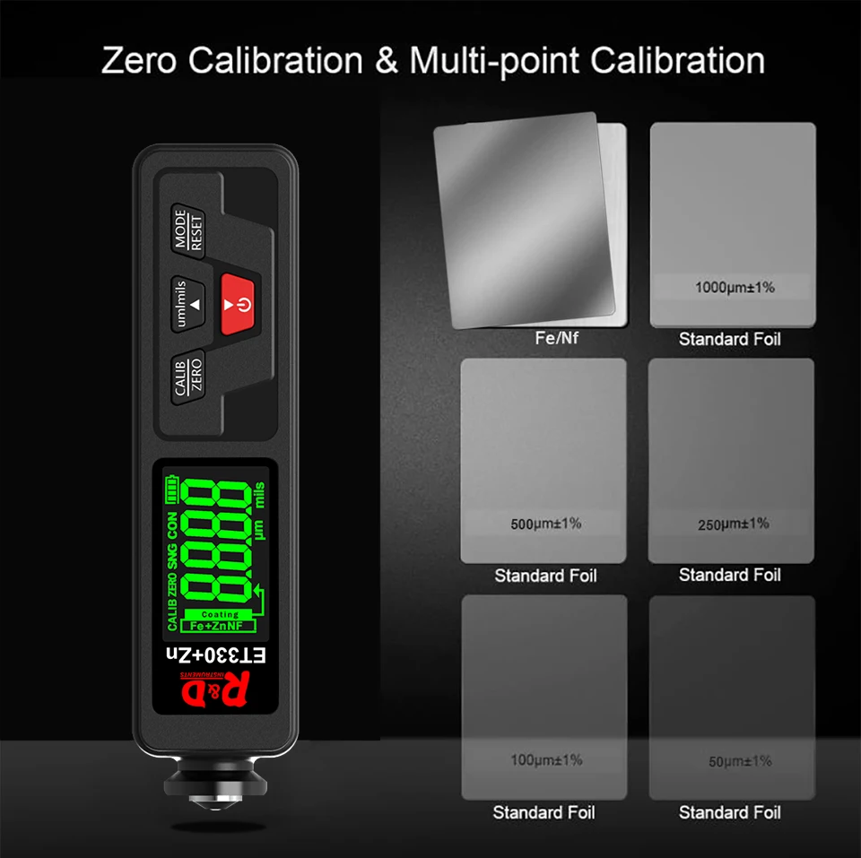 NOYAFA ET330 Lackdickenmessgerät Autolack Tester Meter Autolack Dicke Tester Meter Messgerät