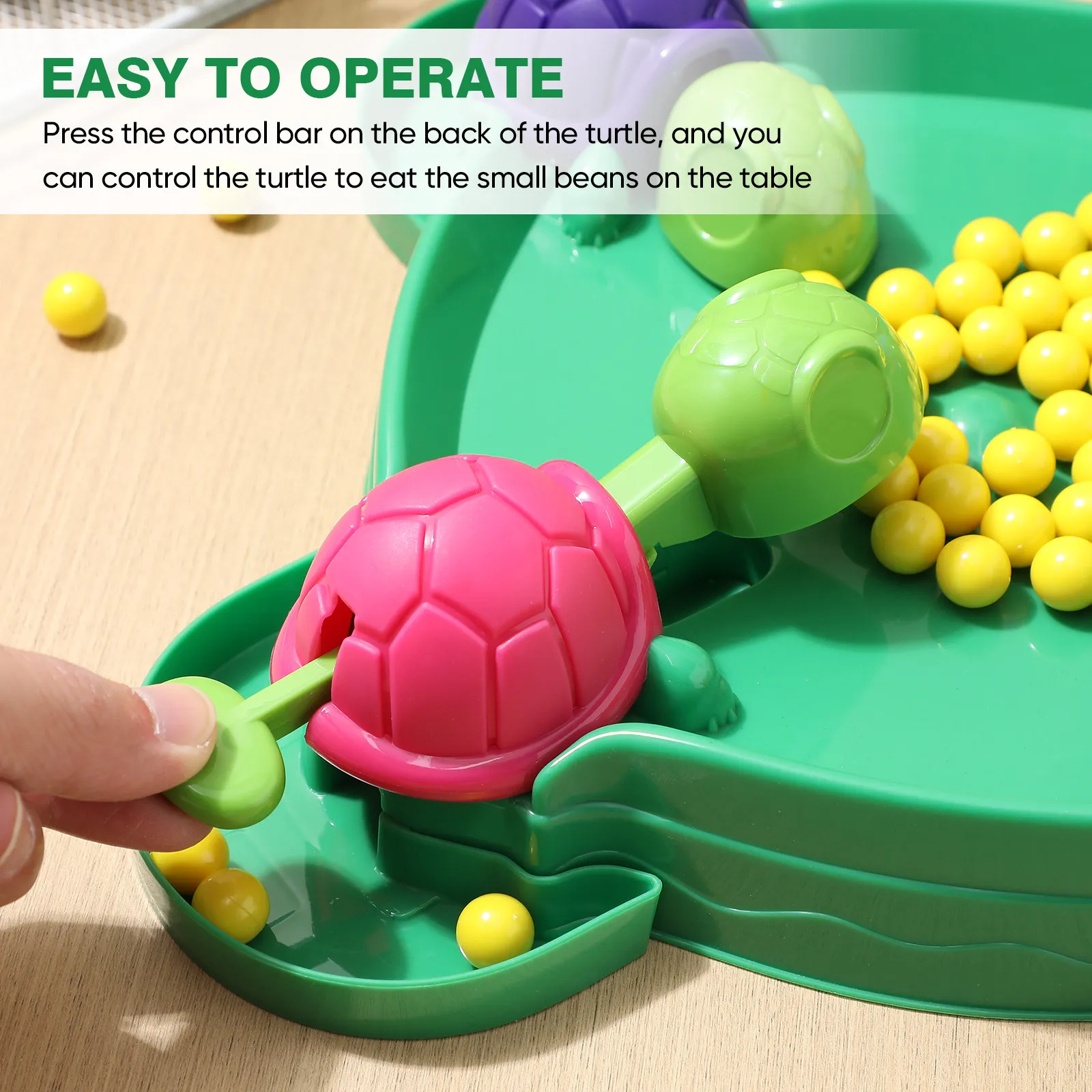 

1Set Tortoise Eating Beans Desktop Game Funny Kids Board Game Family Indoor Party Leisure Play Fun Party Games