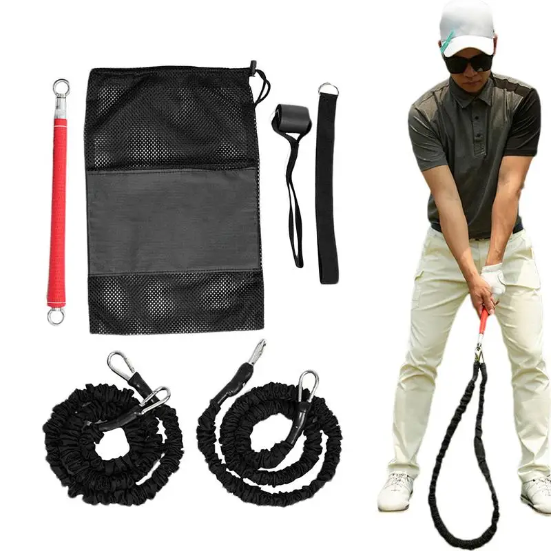

Golf Rope Swing Trainer Golf Trainer Swing Aid Professional Portable Multi-functional Fitness Practice Equipment For Warm-Up