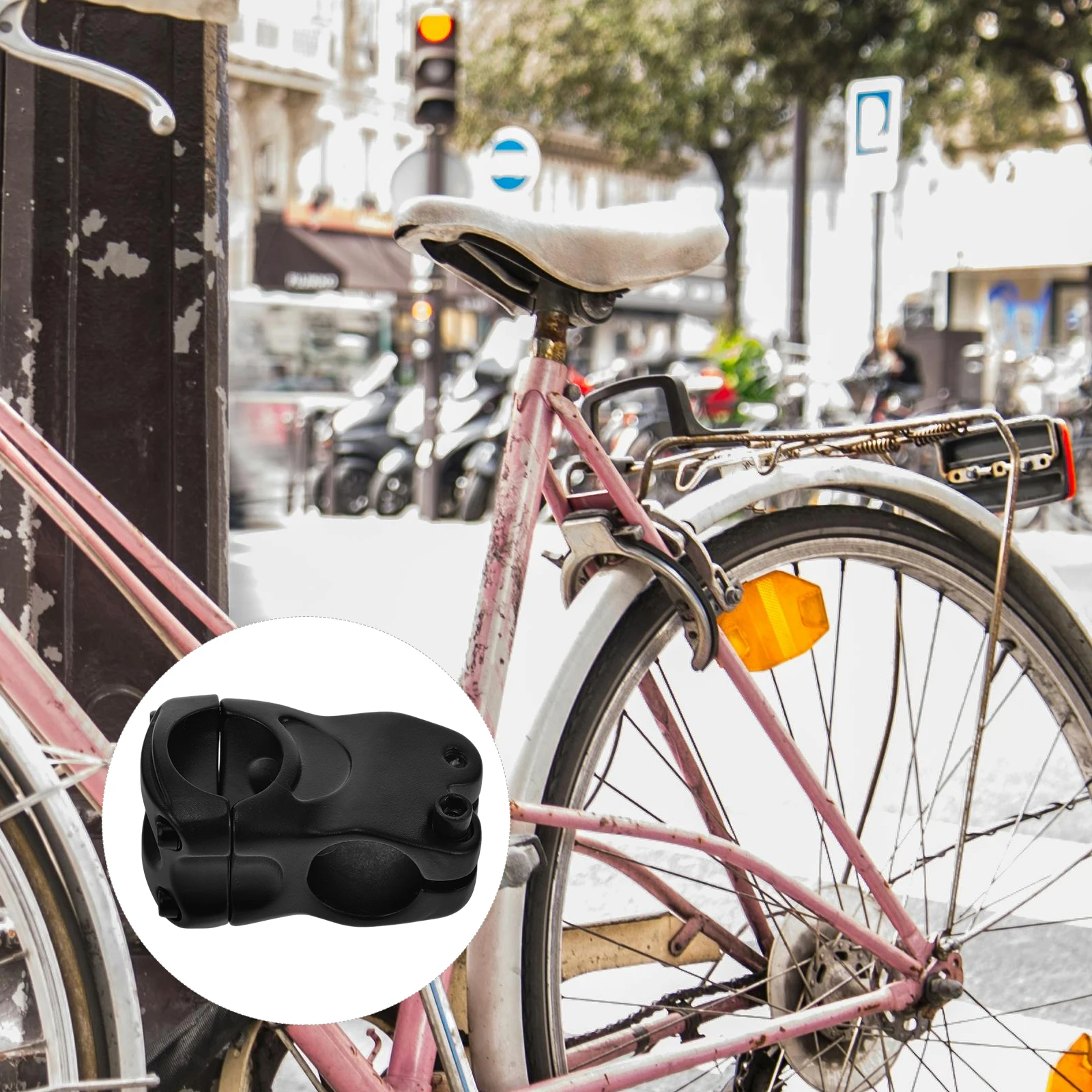 

Mountain Bike Stem Riser Aluminum Alloy Handlebar Stem Riser for Road Fixed Gear Track Downhill Bikes Bike Accessories