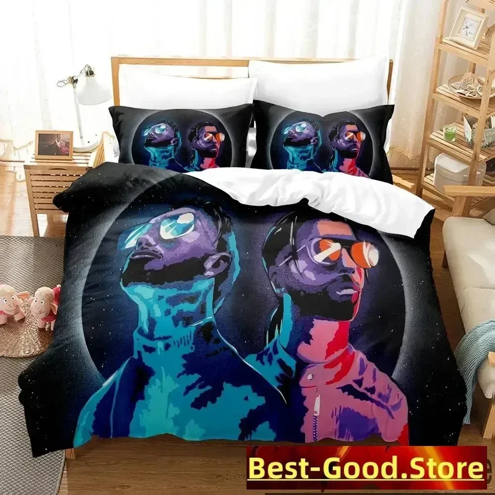 3D Print PNL Rap Duo Bedding Set Boys Girls Twin Queen King Size Duvet Cover Pillowcase Bed boys Adult Home Textileextile