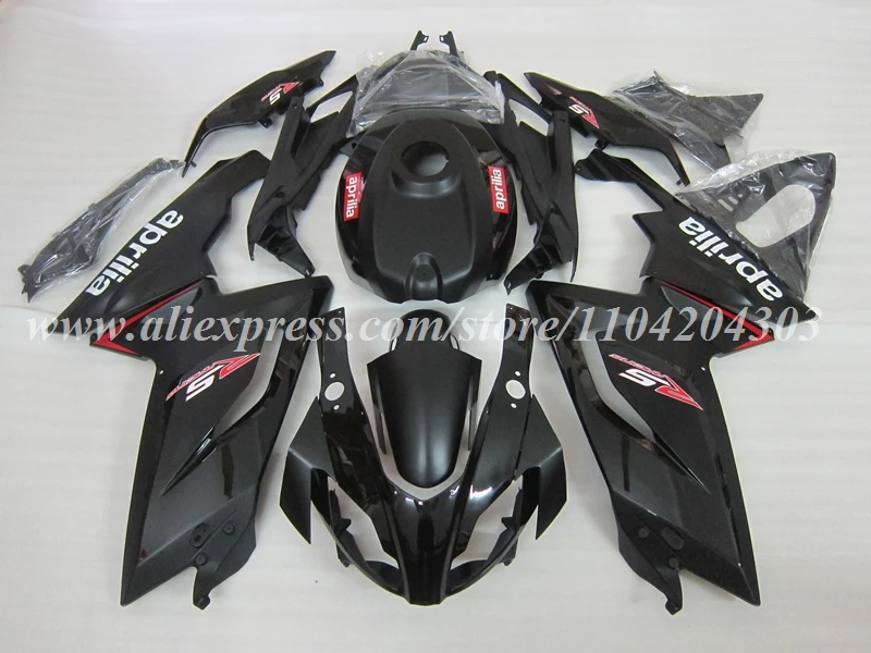 4Gifts New ABS Motorcycle Fairings Kit Fit For Aprilia RS125 06 07 08 09 10 11 RS 125 2006 2007 2008 2009 2010 2011 Black Red