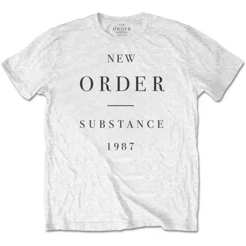 New Order Substance Official Tee T-Shirt Mens Unisex