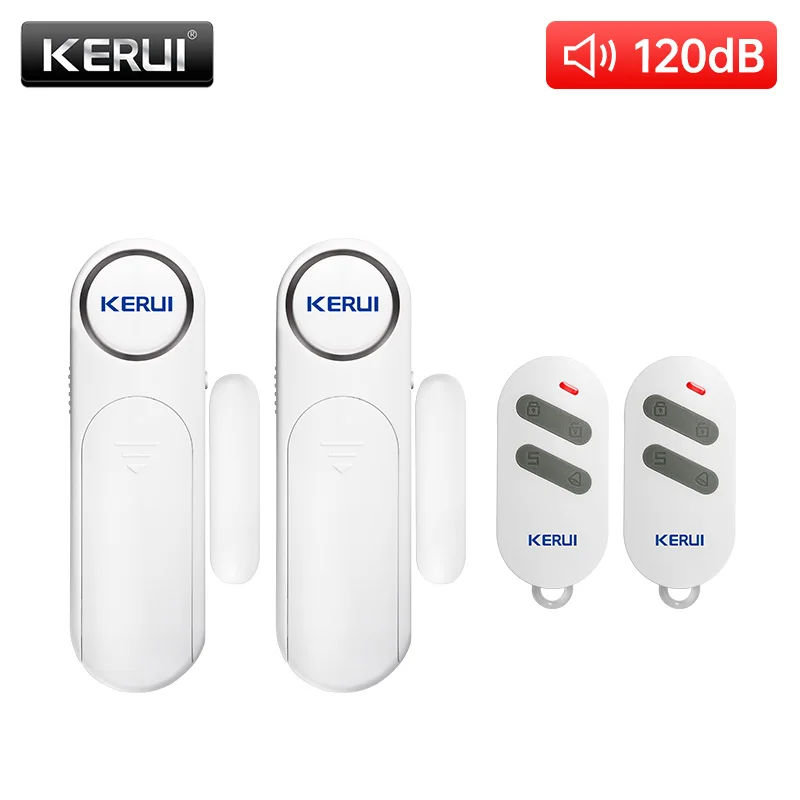 KERUI Wireless Door Windows Sensor Alarm 300ft 120dB Anti Theft Smart Remote Control For Kids Cabinet Safety Home Security