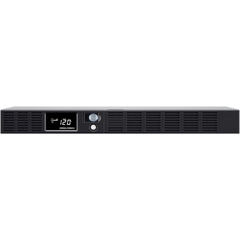 Smart Application LCD UPS, 500VA/300W, 6 Outlets, AVR, 1U Rackmount