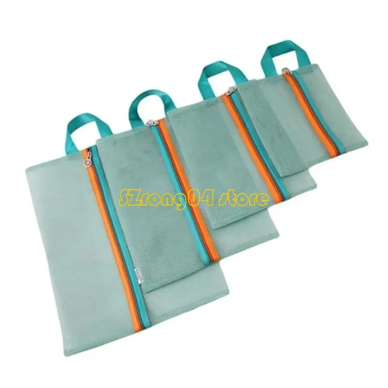 

H4GD 4pcs Set of Flat Pack Suitcases Organizers Portable for Efficient Packing and Space Saving Travel Solution Daily Use