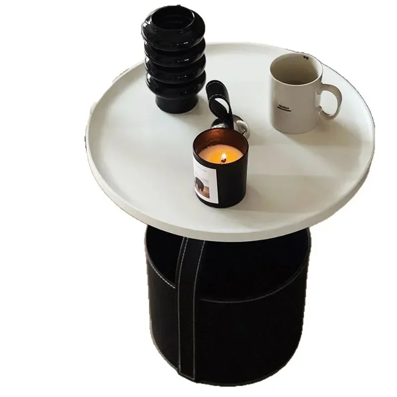 

Modern, light luxury, portable edge, a few saddle leather small coffee tables, home living room sofa