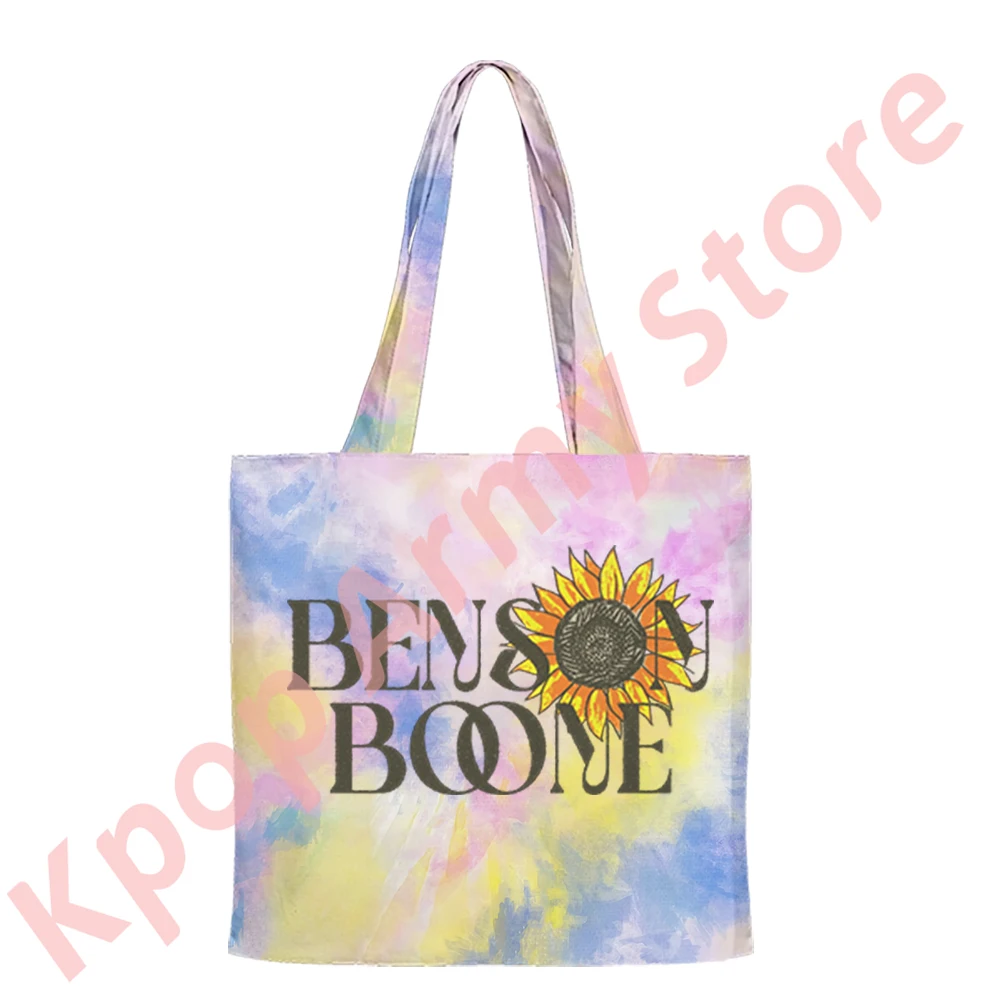 Benson Boone Sunflower Shoulder Bags 2024 Tour Merch Tote Bag Women Men Fashion Casual Streetwear