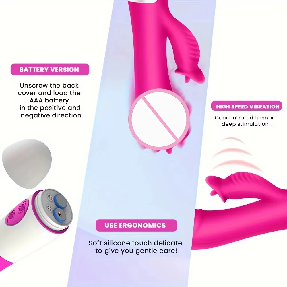 Rabbit Vibrator With 30 Frequencies For G-spot Stimulation_voghion.com