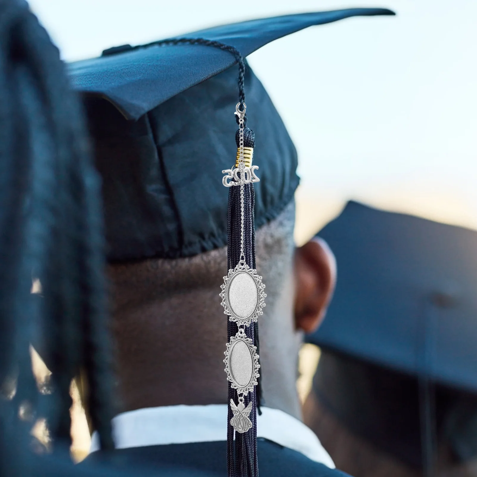 

Creative Graduation Cap Tassel Photo Charm Decor Diy Memory Ornament Pendant Accessory For Friends Family Graduation