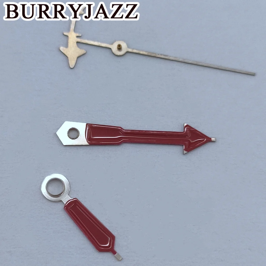 BURRYJAZZ NH35 NH36 NH38 7S26 7S36 4R35 4R36 Watch Hands Silver Red Black Hands Green Luminous