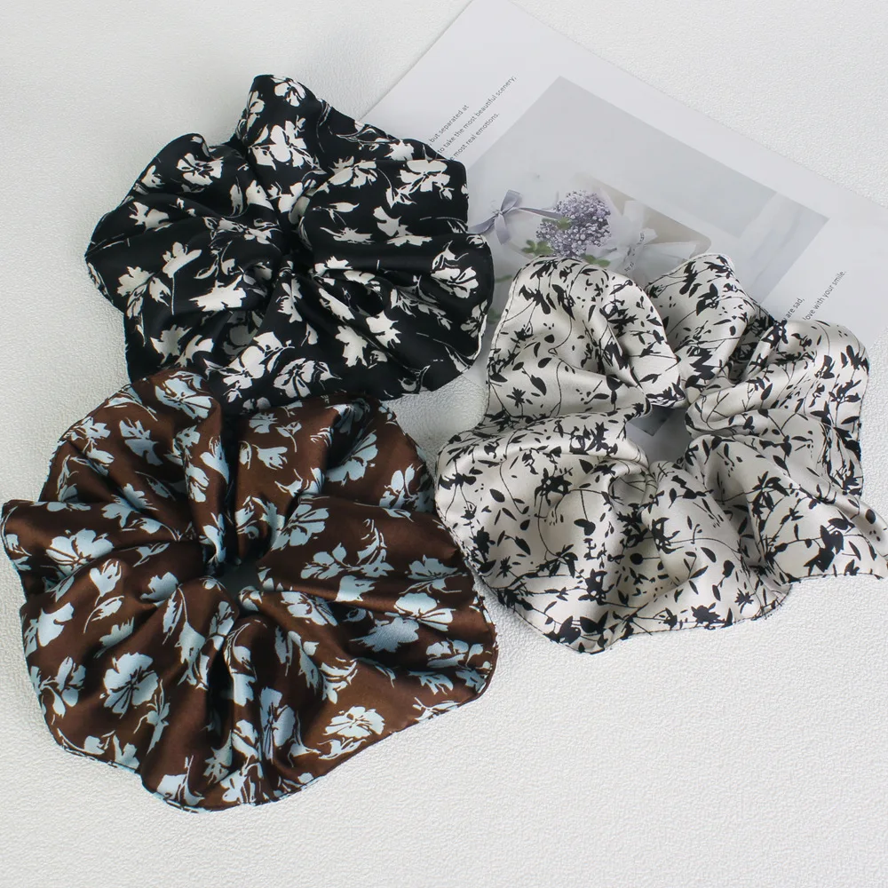 

Маленькая свежая цветочная повязка для волос с толстой кишкой, высокочувствительная веревка для головы с хвостиком, универсальная высокоэластичная резинка для головы с шариковой головкой