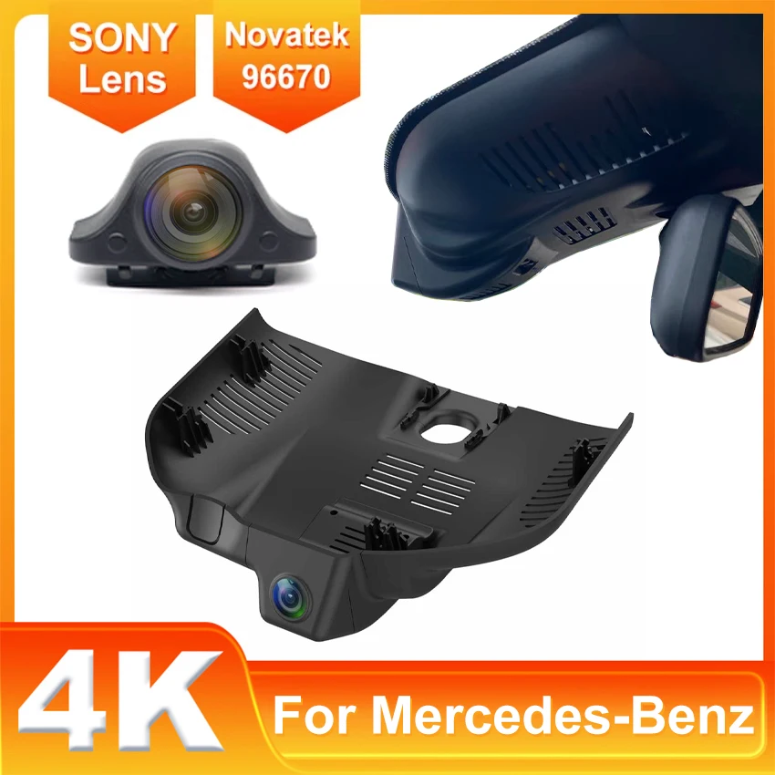 UHD 4K 2160P Easy to install Dashcam For Mercedes-Benz C Class C200L C260L 2022 2023 Car DVR Wifi Video Recorder Dash Cam Camera