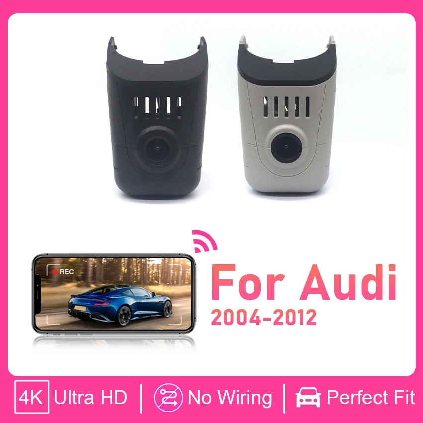 

Видеорегистратор для Audi A1 A3 A4 A5 A6 A7 A8 Q3 Q5 Q7 TT 2004-2012, Plug and Play, с Wi-Fi, 4K 2160P