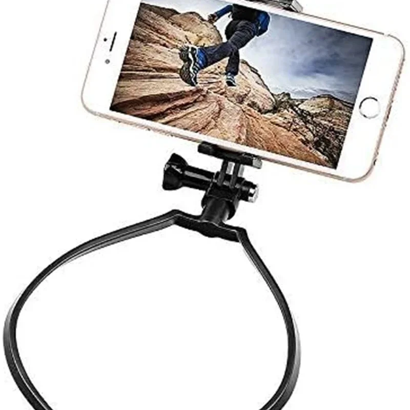 Wearable Neck Hanging Lazy Phone Holder First Perspective Recording of Life for iPhone 16 15 14 Samsung GoPro 13/12/10 DJI Stand