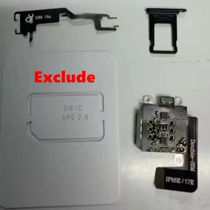 For Iphone 16 17 Esim To Dual Sim Adapter Card Converter Stable Signal No Damage Motherboard Diy Repair Kit Flex Cable Tray