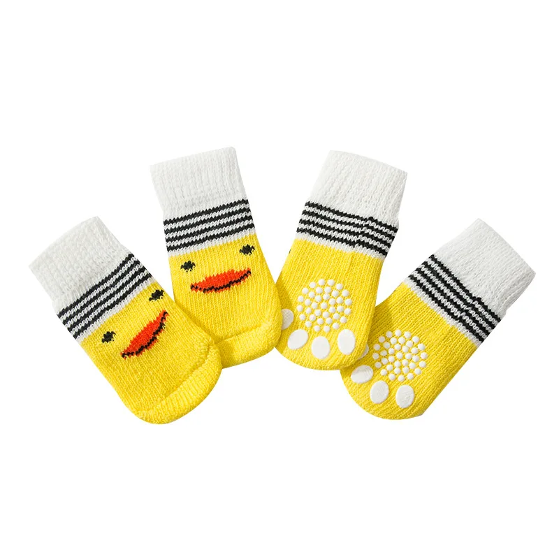 set Cute Pet Socks Anti-Slip Knitted Cats Shoes Anti-scratch For Cats Shoes Thick Cat Claw Protection Accessories For Cats