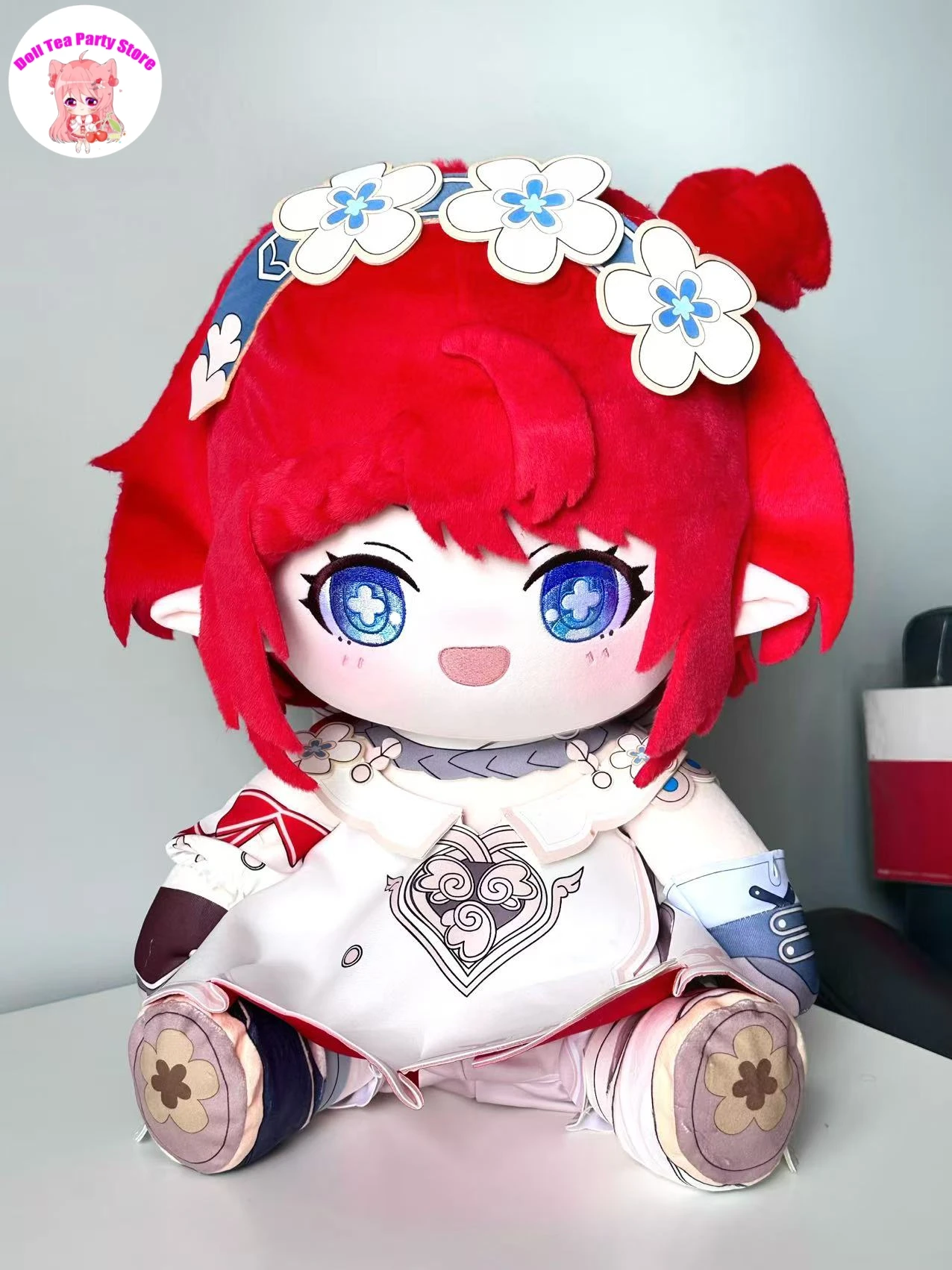 

Tribios Plush Fufu Cotton Doll 40CM Anime Honkai：Star Rail Cartoon Gift Dress Up Stuffed Toys Pillow Sitting Posture Figures