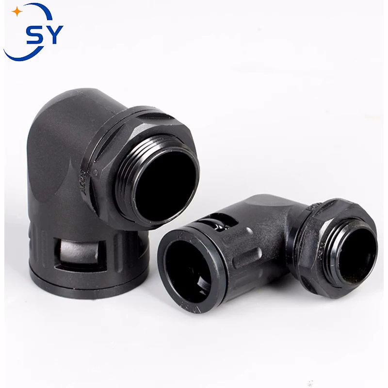 Corrugated Pipe Turning Joint Electric Box Waterproof Protection Cable Plastic Fixed Head AD13 AD15.8 AD18.5 AD21.2 AD25 L Type