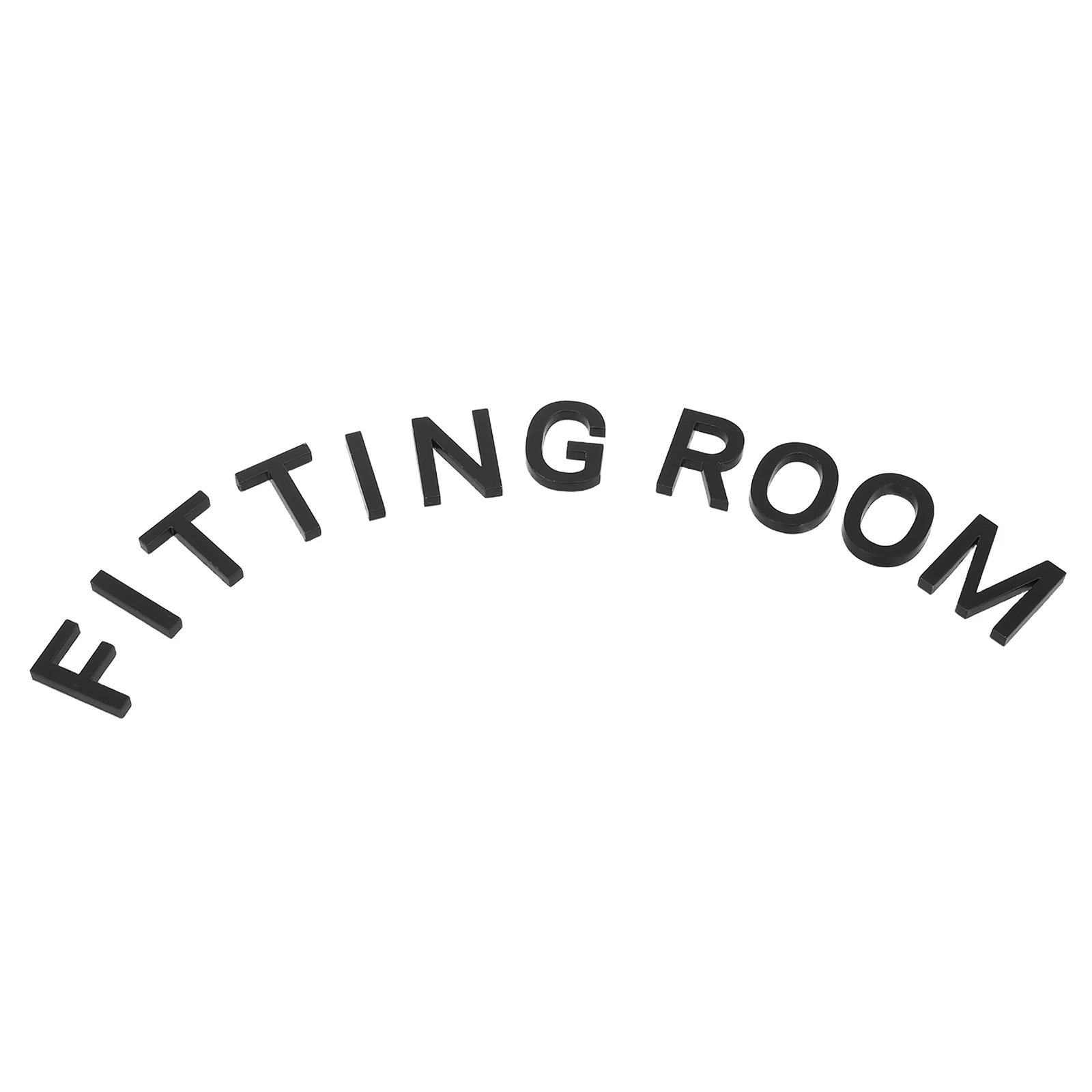 

1Set Fitting Room Sign Acrylic Stylish Door Sticker Clothing Store Decoration Wall Decal Shopping Mall Boutique