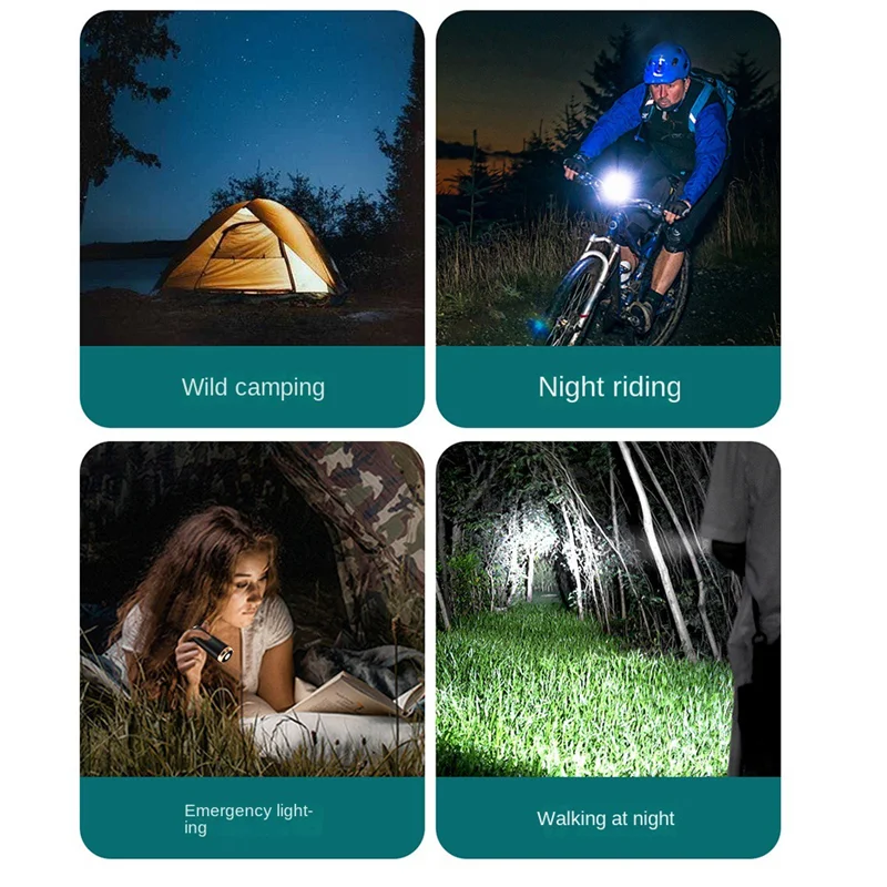 مكنسة كهربائية للسيارة، 7000 باسكال/120 وات، مكنسة كهربائية صغيرة محمولة قابلة للفصل للسيارة مع مصباح يدوي LED أسود