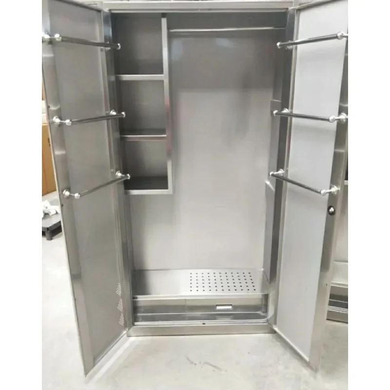 Stainless steel cleaning cabinet school factory cleaning hygiene cleaning cabinet household storage mop broom storage cabinet