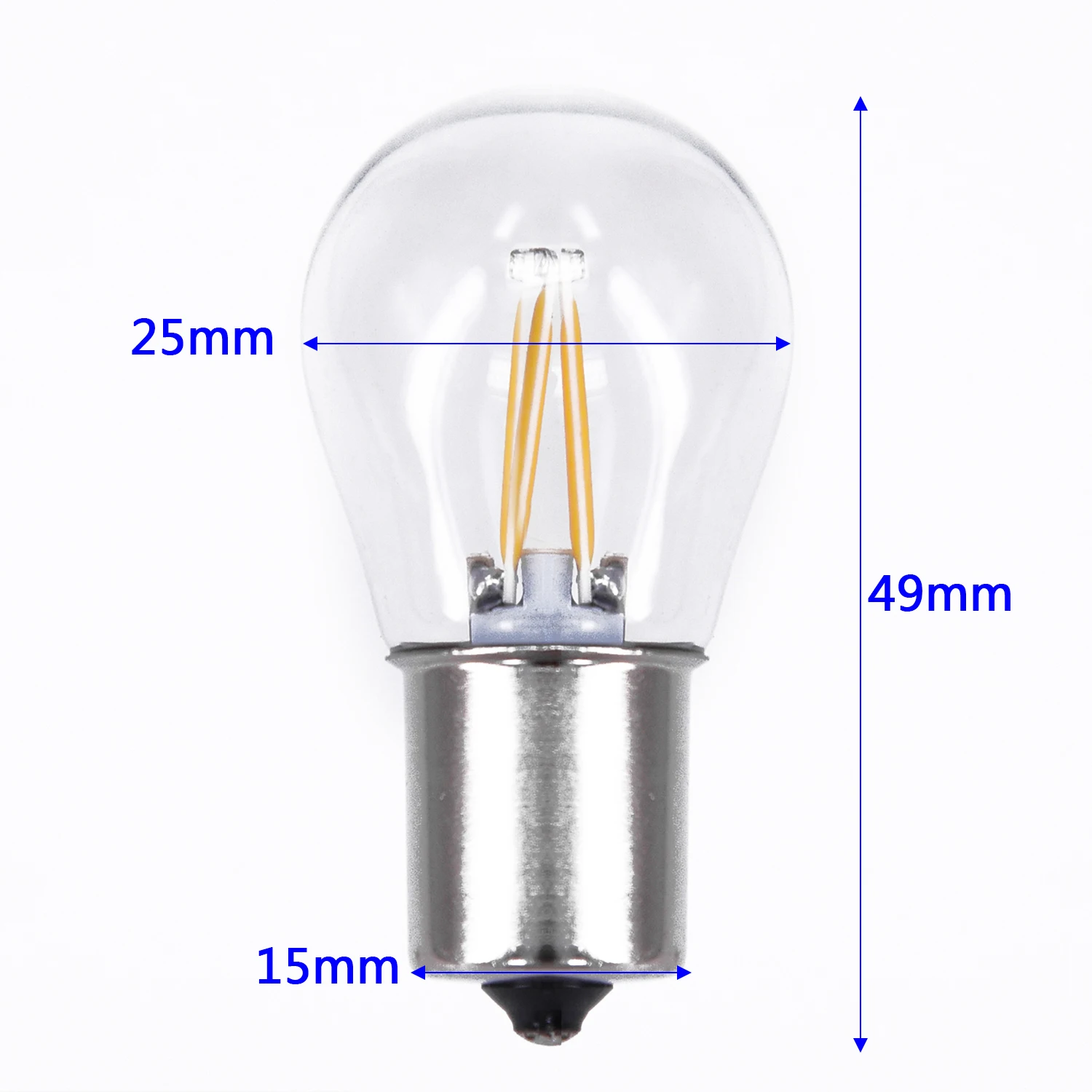 2pcs 1156 BA15S Light Turn Light Lamp Bulb Yellow Car LED Signal LED Reverse Turn Signal Brake Stop Brake Stop