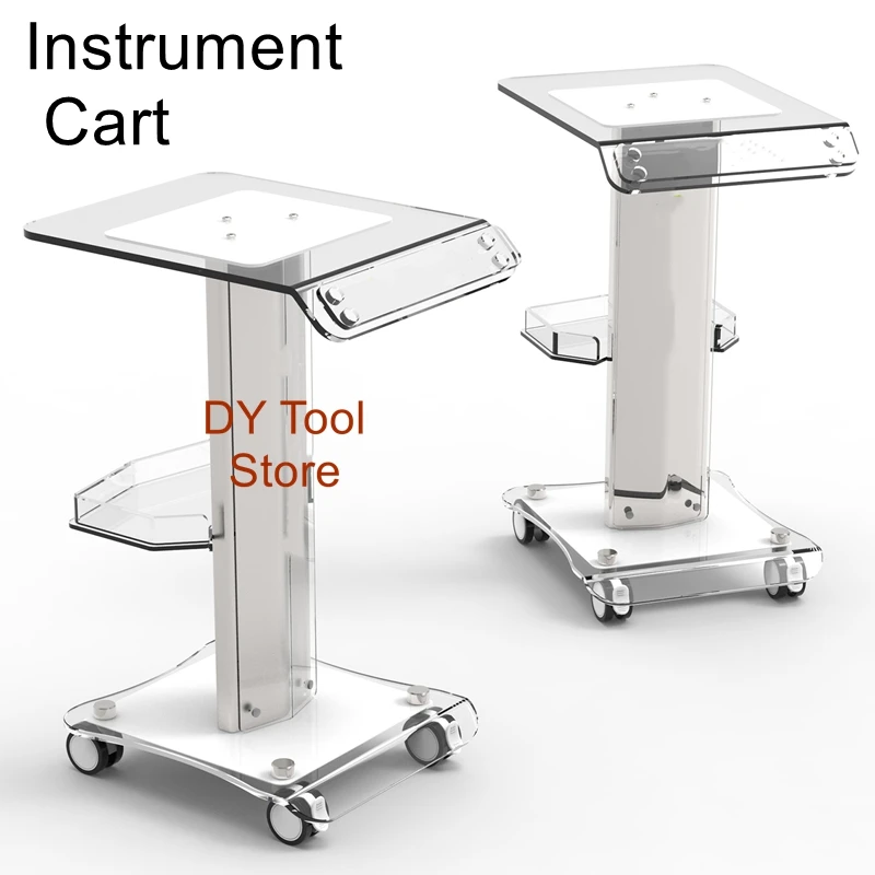 Beauty instrument cart beauty salon special acrylic small bubble cart shelf cart base custom LOGO