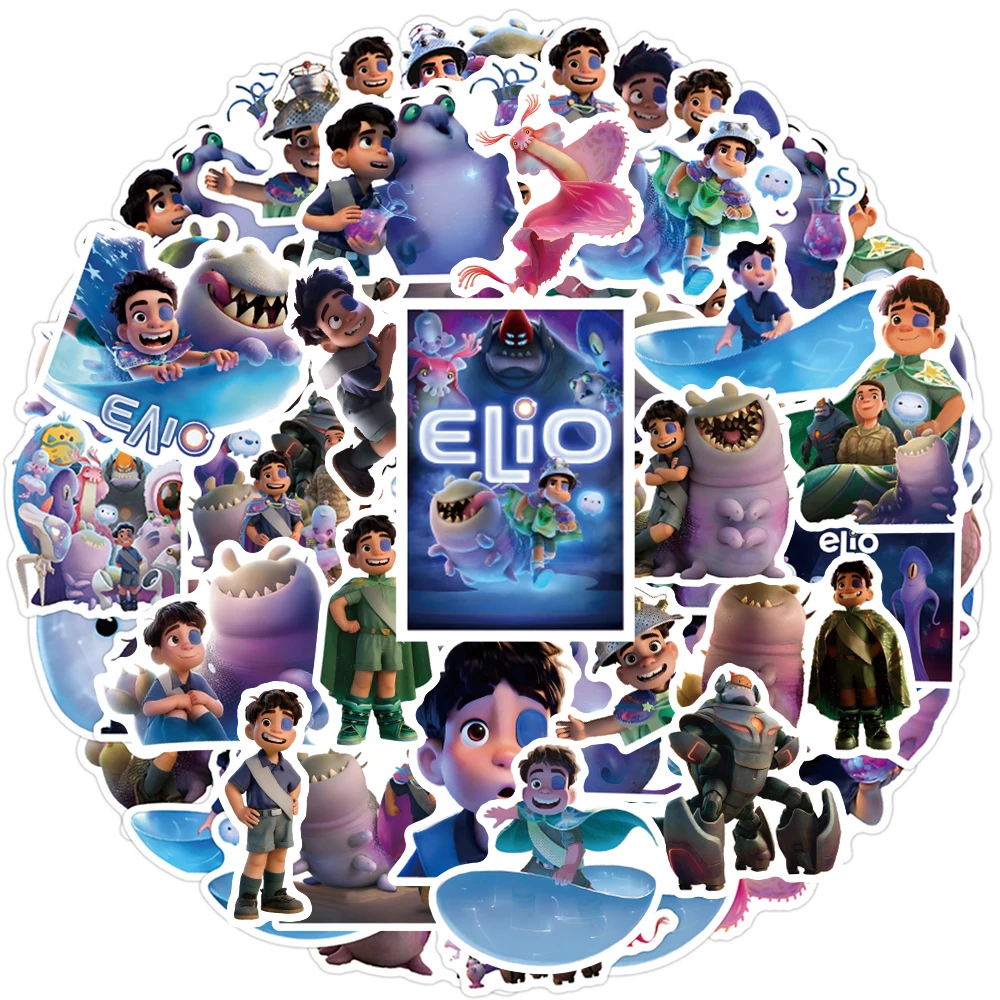 

10/30/50pcs Disney Movie Elio Stickers Anime Decals Cute Graffiti Bike Car Laptop Waterproof Kids Cool DIY Sticker Toys Gifts