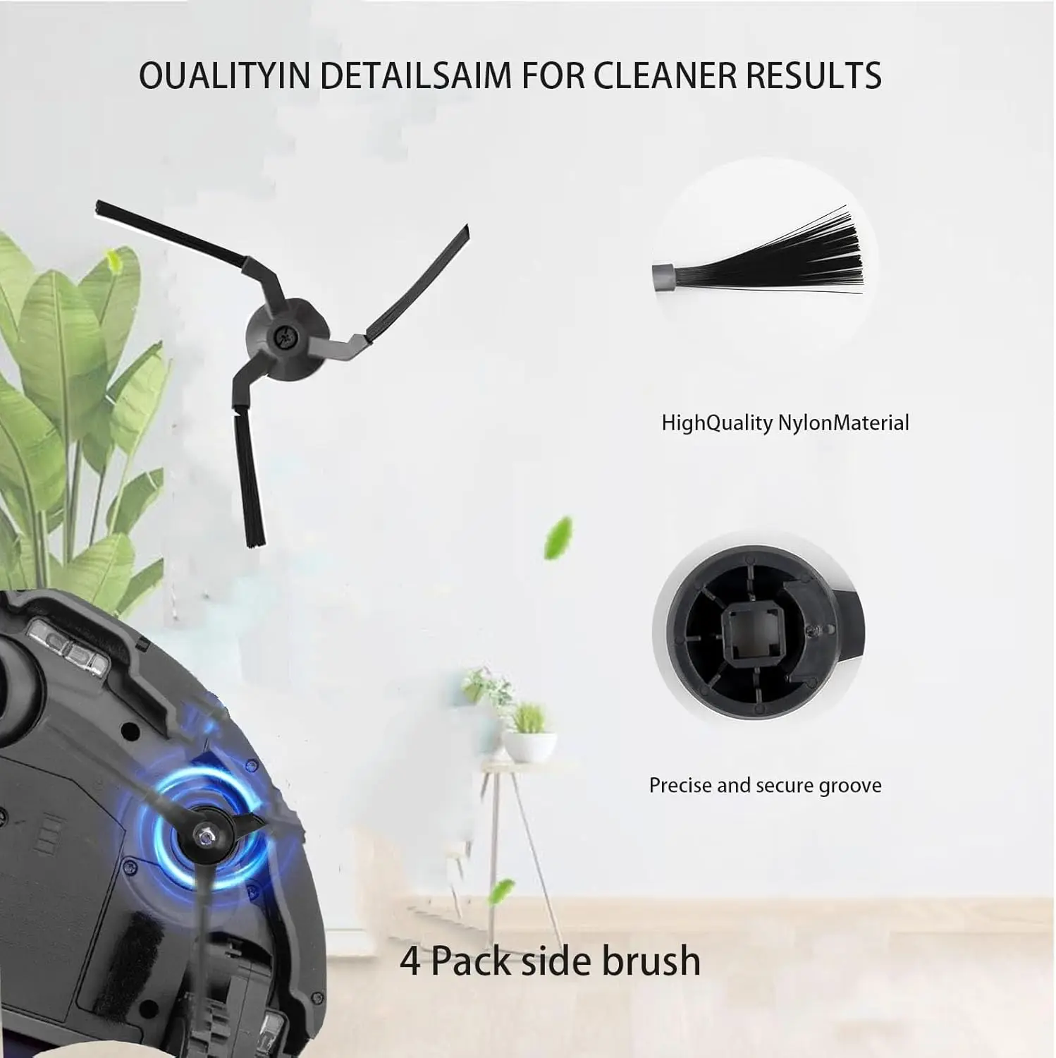 مجموعة بديلة لـ Eufy X9 Pro جهاز آلي لتنظيف الأتربة قطع غيار الفرشاة الرئيسية فرشاة جانبية فلتر HEPA ممسحة قماش الملحقات