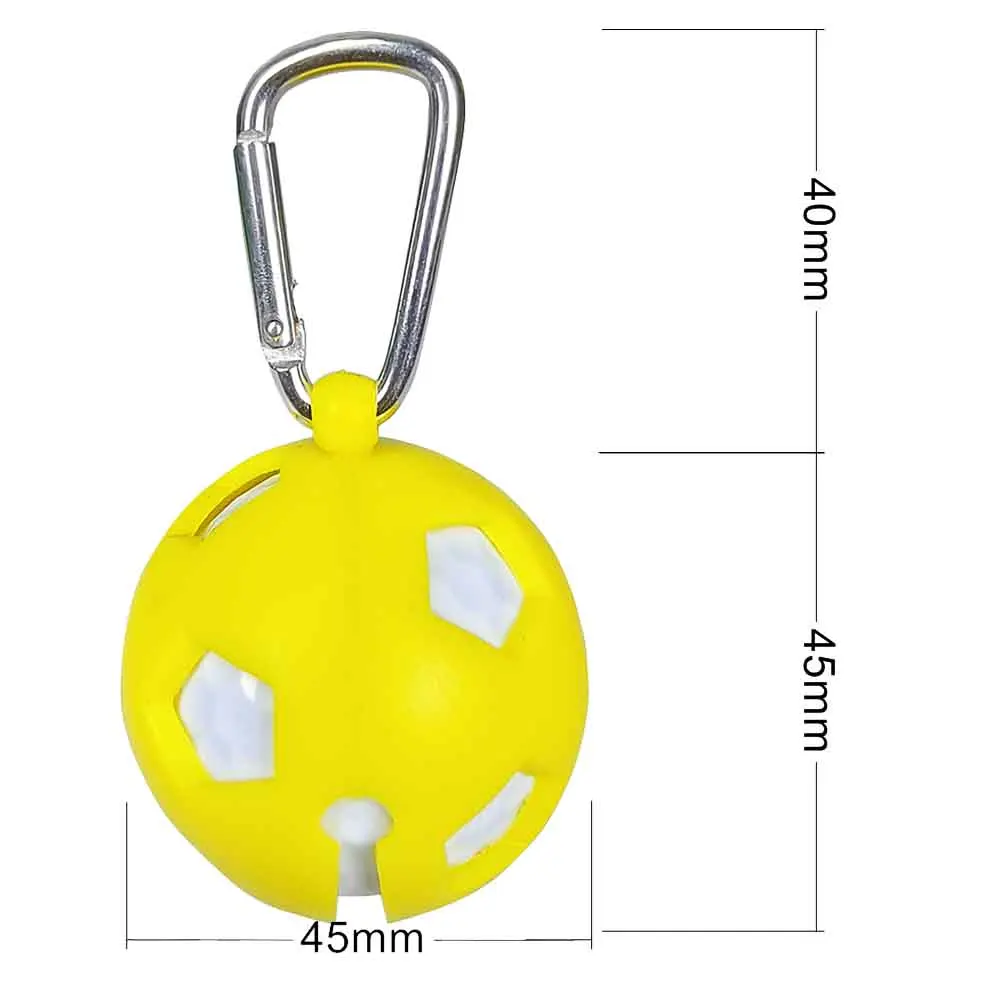 Rubber Portable Mini Golf Bag 2 Balls Holder Mini Waist Bag Sports Tool Pack Balls Golf Silicone Case Protective Cover Soft