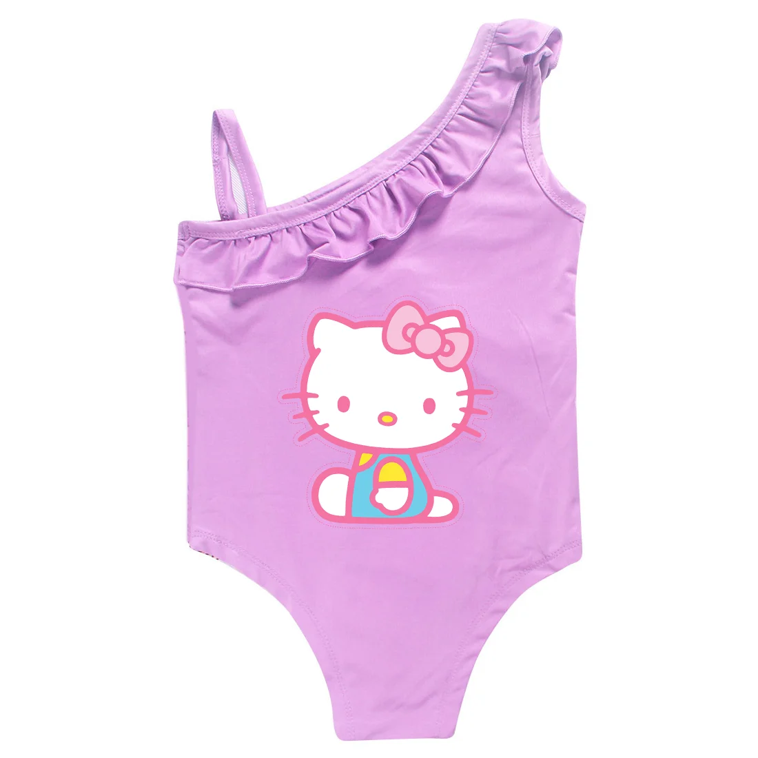 Cute Hello Kitty Toddler Baby One Piece Kids Girls Swimming outfit Children Swimwear SwimsuitBathing Suit 2-9Y