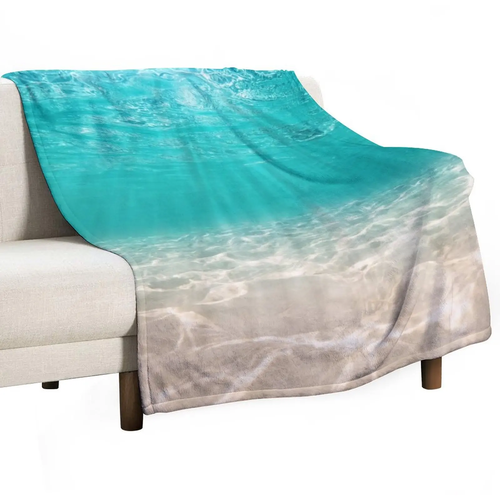 Underwater sandy ocean floor Throw Blanket anime Luxury Designer Blankets