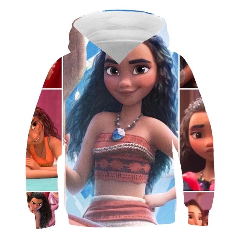 

Kids Princess Moana Hoodie Boys & Girls Spring Autumn Sweatshirt Clothes Kids Long Sleeve Cartoon Casual Hoodie 1-14 Years Old