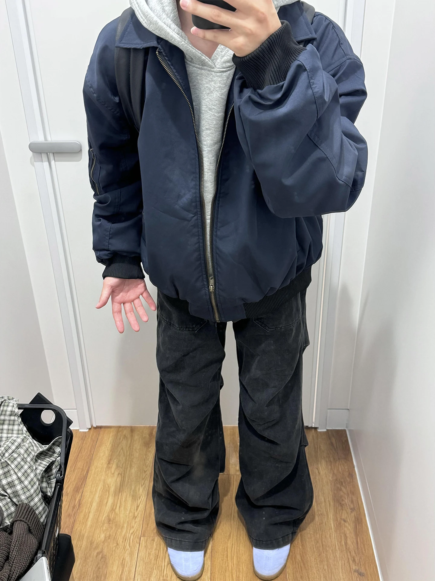 

Мужская куртка-пилот Oumulong свободного кроя, молодежная, ветрозащитная, на молнии, без капюшона, осенняя, модная верхняя одежда